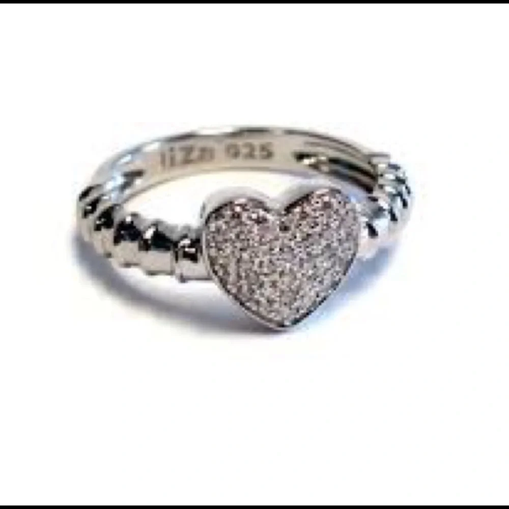 LSJ fine Jewelry SterlingSilver Touch MyHeart Ring